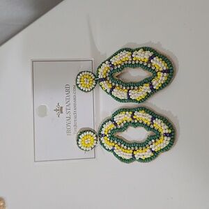 Mardi Gras King Cake Earrings